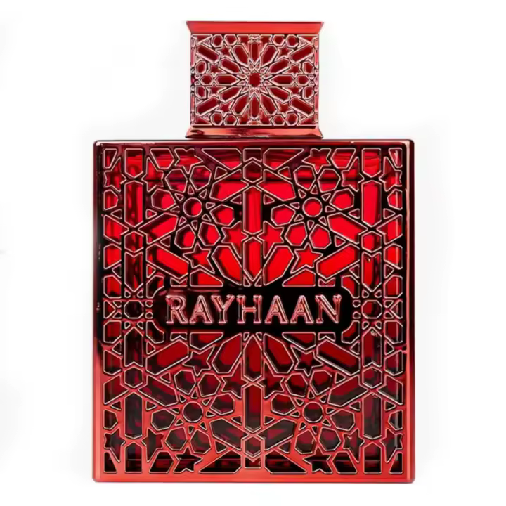 Crimson Rayhaan Eau de Parfum 100 ml para Hombre - Fragancia Especiada con Cardamomo, Pachulí, Vainilla y Maderas Aromáticas - 1