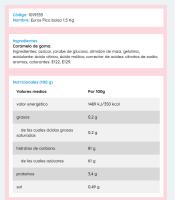VIDAL EUROS PICA bolsa de 250U 1,5Kg sabor a Melón sin gluten sin grasa sabor original Vidal garantizado - details 4