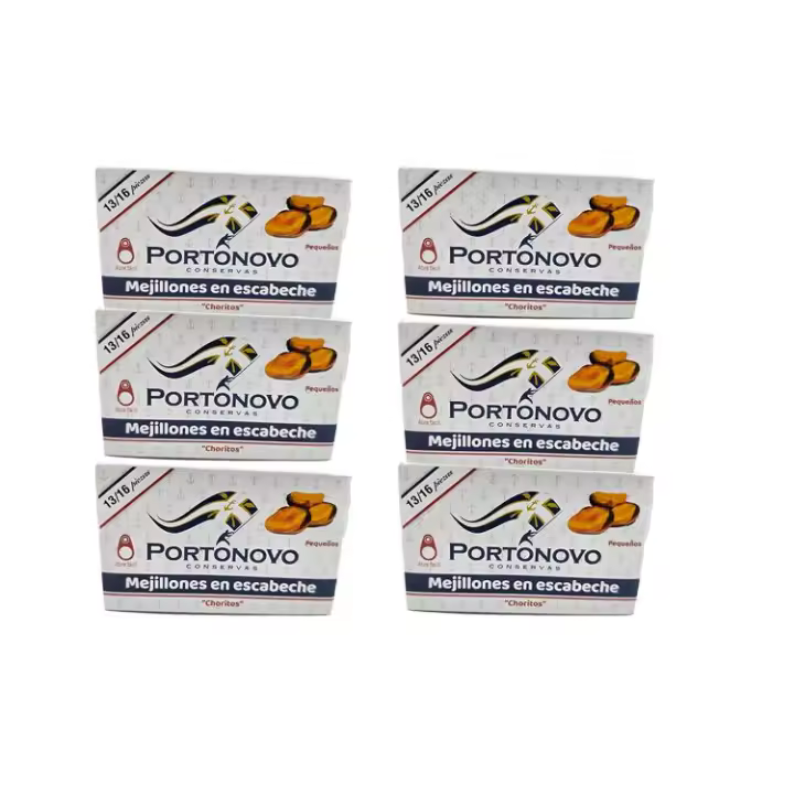 Mejillones en Escabeche "Choritos" (13/16 piezas) – Conservas Portonovo - 1