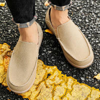 Zapatos De Lona Grandes Para Hombres Zapatillas Casuales Transpirables Con Cordones De Goma Bajo Tacón Para Adultos - details 11