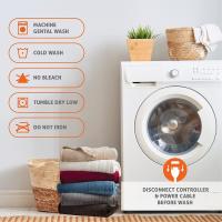 Manta Caliente Eléctrica De 50x60 Pulgadas Manta Térmica Suave Con 6 Niveles De Calor Y Desencadenamiento Automático De 4 Horas - details 5