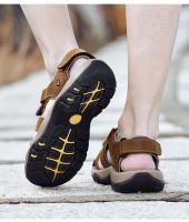 Zapatillas De Playa Para Hombre Cuero Antideslizante Casual Aumento De Altura Cómodas Zapatillas Deportivas Hombre Sandalias De Verano - details 38