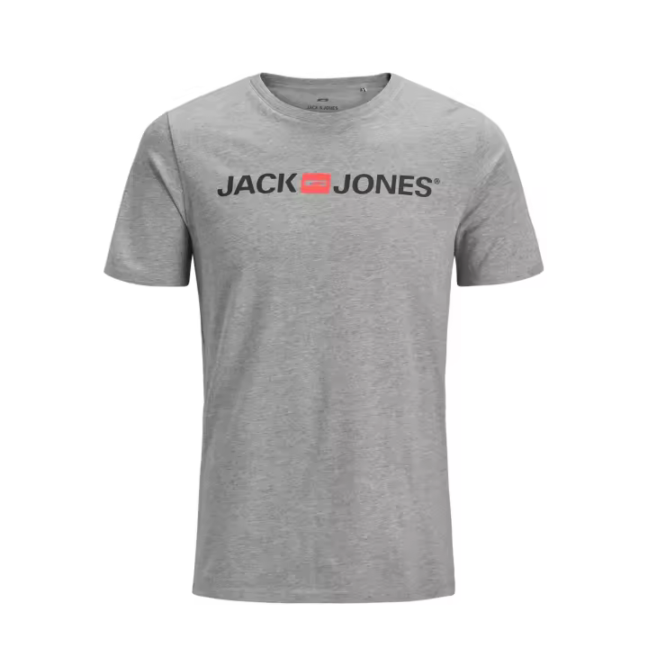 Jack & Jones Hombre camiseta de algodón de 160 grs Logo CLASSICS estampado Moda Casual Informal , suave y cómoda REF 12137126 - 1
