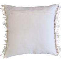 Cojín Decorativo 42x42 cm Macramé Blanco Alo Home Hecho a Mano con Relleno Lavable - details 1