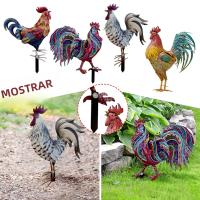 Estatua Realista De Pollo De Metal Para Jardín Decoración De Animales Estilo Rústico Para Patio Y Exterior - details 0