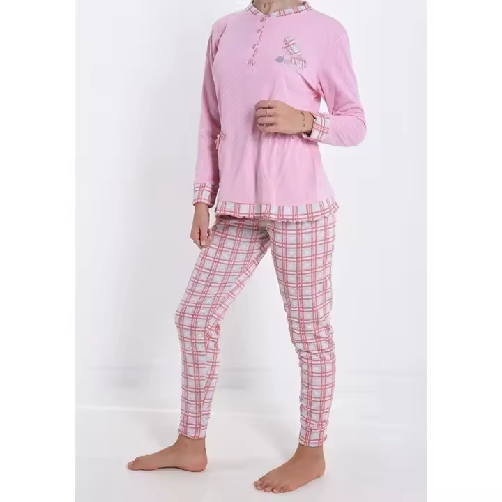 Pijama estampado vichy - 1