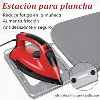 T-LoVendo Tabla de Planchar Grande y Plegable con Altura Regulable Desde 70 a 90cm | 120x35cm | Estructura metálica | Soporte de Plancha Antideslizante | Funda rellena de algodón Resistente al Calor | Ligera - details 2