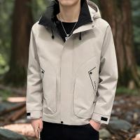 Chaqueta De Camping Y Senderismo Para Hombres Impermeable Con Capucha Cierre De Cremallera Ligera Para Primavera Y Otoño Ropa De Trekking - details 6
