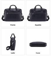 Bolso De Negocios Para Hombre SCHLATUM De Cuero Genuino Gran Capacidad Con Portátil Bolsa De Mano Para Oficina Y Viajes - details 14