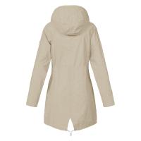 Chaqueta De Lluvia Para Mujer En Color Sólido Casual Impermeable Con Capucha Abrigo De Montañismo a Prueba De Viento De Polyester Y Spandex Cierre De Cremallera Estilo Regular Longitud Larga - details 26