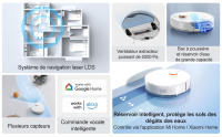 Xiaomi Robot Vacuum S40C, Potente ventilador de succión 5000 Pa, Depósito de agua y depósito de polvo de alta capacidad - details 1