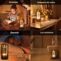 Lámpara De Mesa Inalámbrica LED Recargable Para Camping Al Aire Libre Iluminación Creativa Para Restaurante Luz Nocturna beside - details 9