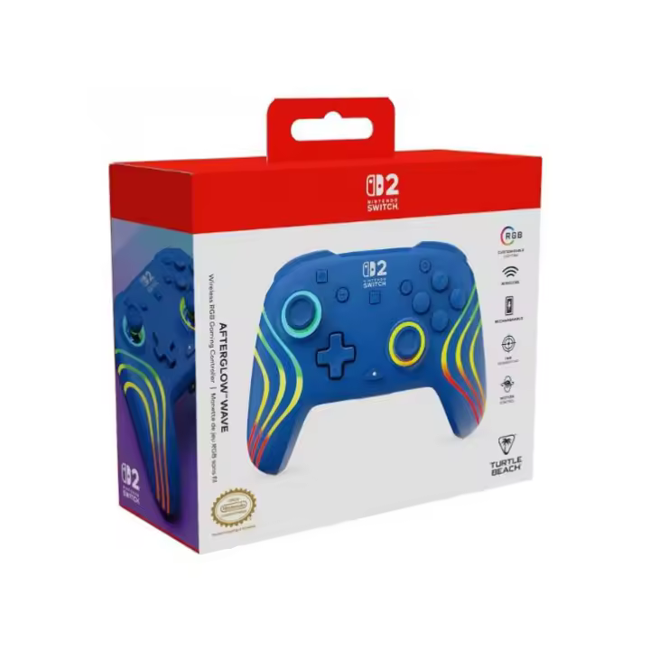 Afterglow Wave Wireless Controller Blue - Mando SWITCH 2 - 1