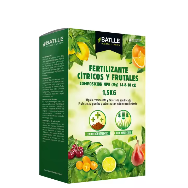 Batlle Fertilizante Cítricos y Frutales - 1,5 Kg - 1