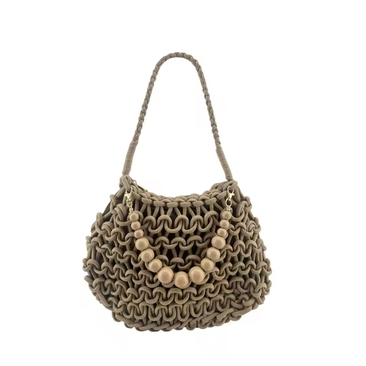 MODELISA Bolso De Hombro Hobo Crochet Macramé Playa Estilo Casual Mujer - 1