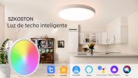 Lámpara De Techo LED Ultrafina 37cm 3 Colores Luz Interior Para Decoración De Habitaciones Cocina Dormitorio Sala De Estar Baño - details 0