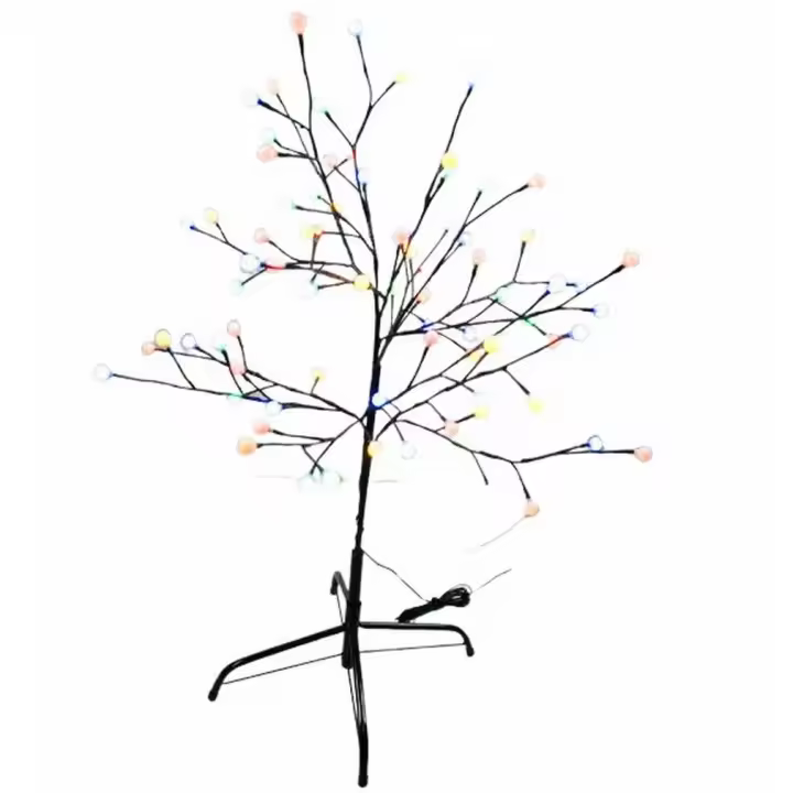 Árbol de Navidad Gerimport 180 Cm con 150 Luces LED Multicolor y Bola Ext - 1