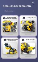 Modelo De Robot RC De 3 En 1 Para Niños Juguete De Bloques De Construcción De Camión Excavadora Y Bulldozer Regalo Para Niños - details 24