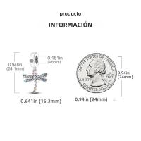 Colgante De Gato Luna Estrella En Plata Para Mujer Pendiente De Earphone Dangle Joyería De Moda DIY Regalo Bangle Bracelet Fit - details 128