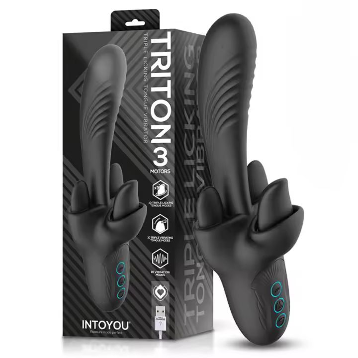 INTOYOU Triton Vibrador Triple Lengua JUGUETES SEXUALES - 1