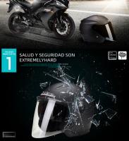 Casco De Motocicleta Vintage Con Lente Doble Para Karts Scooters Y Vans Protección Abs Unisex Adecuado Para Todas Las Estaciones - details 2