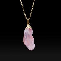 Collar De Gota De Amatista Irregular Para Mujer Collar De Cristal Sanador De Chakra Piedra De Citrine Regalo De Cumpleaños - details 12