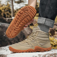 Botas De Invierno Para Hombre Botines De Nieve Antideslizantes Y Cálidos Con Peluche Casual Ligeros Para Senderismo - details 18