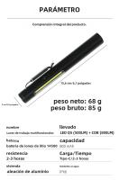 Linterna LED Recargable USB Mini Portátil Para Trabajo Emergencias Exteriores Impermeable Con Imán Y Clip De Bolígrafo - details 14