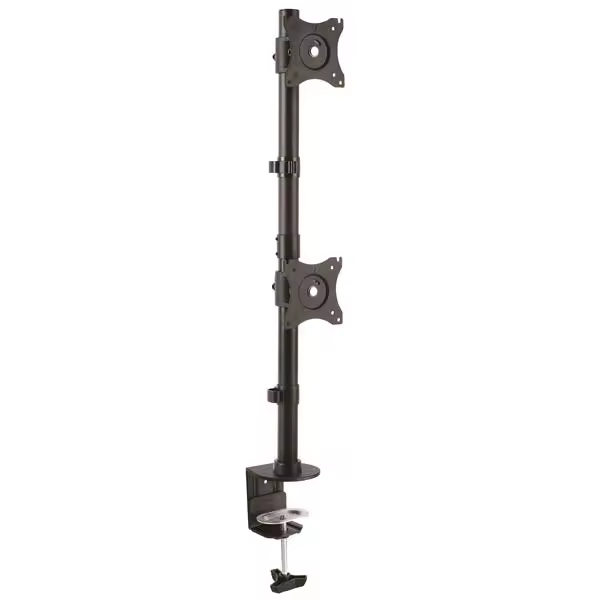 StarTech.com Base de Soporte Vertical VESA Ajustable para Dos Monitores de hasta 27 Pulgadas, Abraza - 1