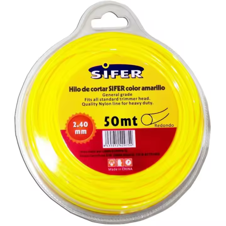 Sifer hilo desbrozadora amarillo redondo 2.40 mmx 50 mt 48222004 - 1