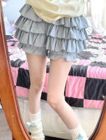 Falda Mini De Encaje Con Volantes Y Shorts Integrados Estilo Kawaii Lolita Jirai Kei Para Mujer Suave Y Dulce Con Volantes Multicapa - details 6