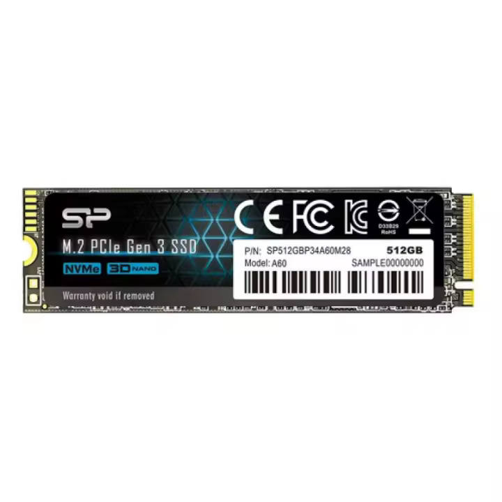 Silicon power p34a60 512gb ssd m.2 pcie gen3×4 - 1