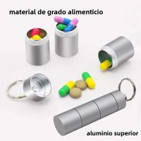 Caja De Píldoras Portátil De Aluminio Impermeable Mini Organizador Diario De 3 Horas Para Viajes Medicamentos Vitaminas Aceite De Pescado - details 2