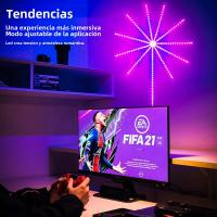 Tira De LED RGBIC Colorida Con Control De Voz Bluetooth Y Tiempo LED Decorativo Para Ambiente Con Efecto De Fuegos Artificiales Y Reproducción De Música - details 15