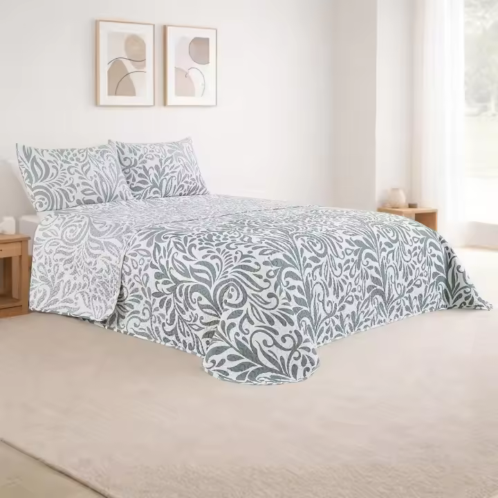 OsoNube-Colcha bouti para verano y entretiempo - Colcha para cama inluye 1 o 2 funda de cojin segun la medida,Colcha cubre cama 100% poliester, suave y transpirable. El diseño de la funda de cojin puede variar según el corte del tejido - 1