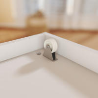 AIYAPLAY Estantería Infantil para Juguetes con Compartimento Oculto Organizador de Juguetes de 4 Niveles con Ruedas para Habitación Infantil Sala de Juegos Guardería Blanco y Natural - details 3