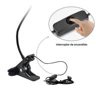 Lámpara De Mesa LED Flexible Con Clip Para Lectura Y Decoración Del Hogar Luz Nocturna USB Recargable Para Dormitorio Y Laptop - details 3