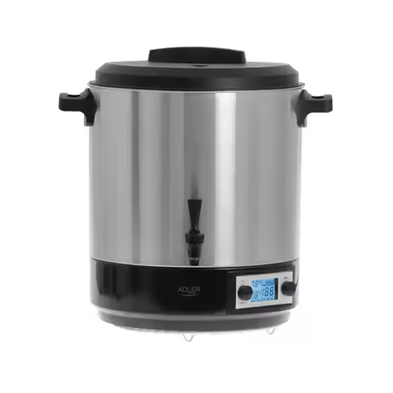 aldrer | olla eléctrica | 4496 d.C | 2600 vatios | 28 litros | Acero inoxidable / Negro - 1