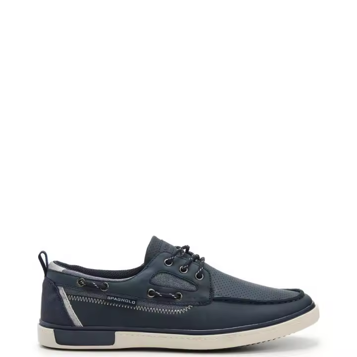 Spagnolo 40018 Náuticos deportivos para hombre azul marino en sintético 40018-107 - 1