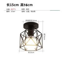 Luz De Techo De Hierro Minimalista Nórdica Retro Para Balcón Cocina Pasillo Entrada Pequeña Luz De Techo Sin Control Inteligente Fuente De Alimentación AC - details 5