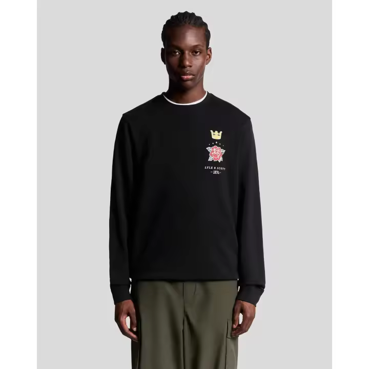 LYLE & SCOTT - Sudadera con cuello redondo y estampado de Lyle & Scott - 1