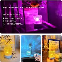 Lámpara De Agua Ondulante USB Luz Nocturna Romántica Proyector De Ambiente Oceánico Para Fiesta Dormitorio Sala De Estar Casa Vacaciones - details 8