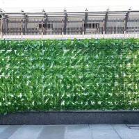 Panel De Hojas Verdes Artificiales 1M/3M Fence Privacidad Falso Para Decoración De Jardín Y Balcones En Exteriores - details 4