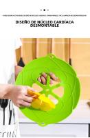 Tapa De Silicona Resistente Al Calor 26CM Para Sartén Olla Cubierta Antidesbordamiento Multiusos Accesorios De Cocina Seguro Para Microondas - details 7