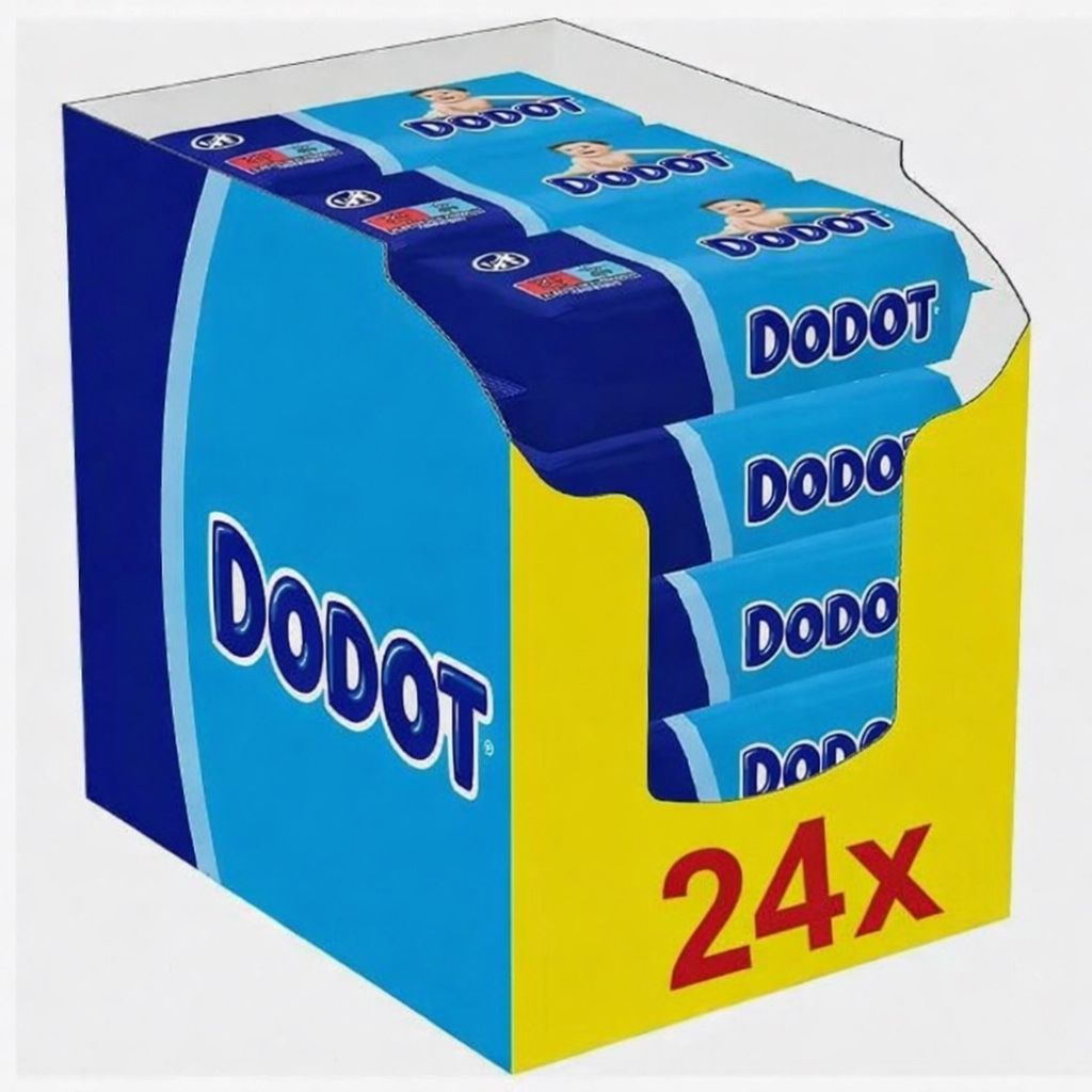 Dodot Toallitas Bebé Seco, Pack Ahorro de 1248 Toallitas (24 Paquetes de 52 Toallitas), Recupera el pH de la Piel del Bebé