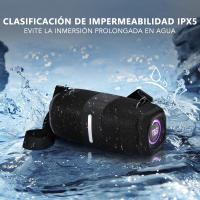 Altavoz Potente Inalámbrico Portátil T&G TG-669 30W RGB LED FM Radio IPX5 Impermeable - details 1