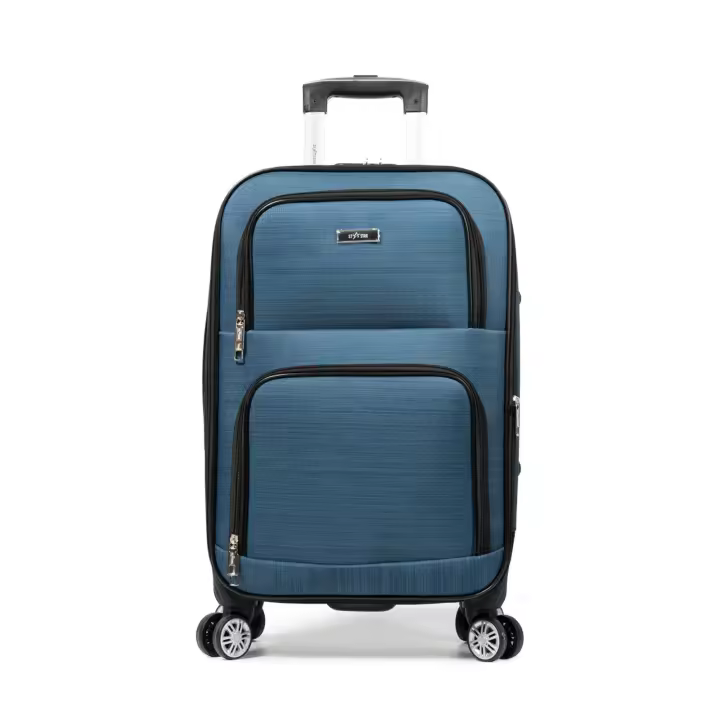  Maleta de Tela de Mano de 20 Pulgadas, Expandible para Cabina de Avión, con 4 Ruedas Giratorias, Maletas de Embarque Expandibles, Maleta Trolley de Gran Capacidad - 1