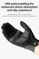 Guantes de Ciclismo ROCKBROS para Bicicleta de Carretera y MTB Transpirables Antideslizantes Talla S a XXL Material Poliéster Tipo de Cierre Pull-On Cuidado de los Guantes Lavado en Máquina - details 8
