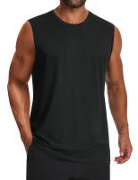 MAGCOMSEN Camiseta sin mangas para hombre UPF 50+ Camisa sin mangas de algodón Camisas de entrenamiento de gimnasio informales ligeras Camiseta de enfriamiento muscular - details 10