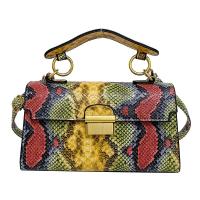 Elegante Bolso de Mano de Cuero PU Patrón de Piel de Serpiente Impermeable, Resistente al Desgaste - details 12